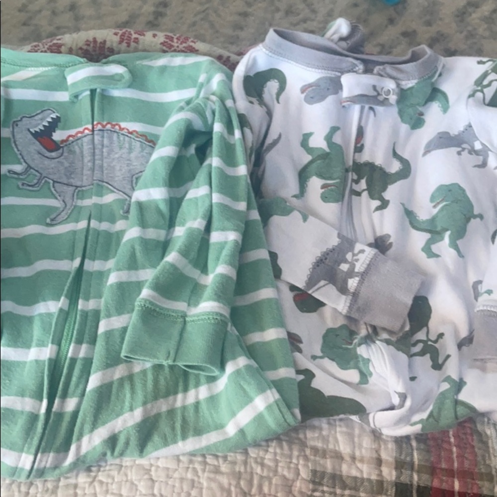Pair of feetie pajamas